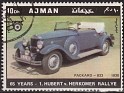 Ajman - 1970 - Coches - 10 DH - Multicolor - Cars, Rallye - Michel 618 - Car Packard 833 1930 Aniv. Hubert v. Herkomer Rallye - 0